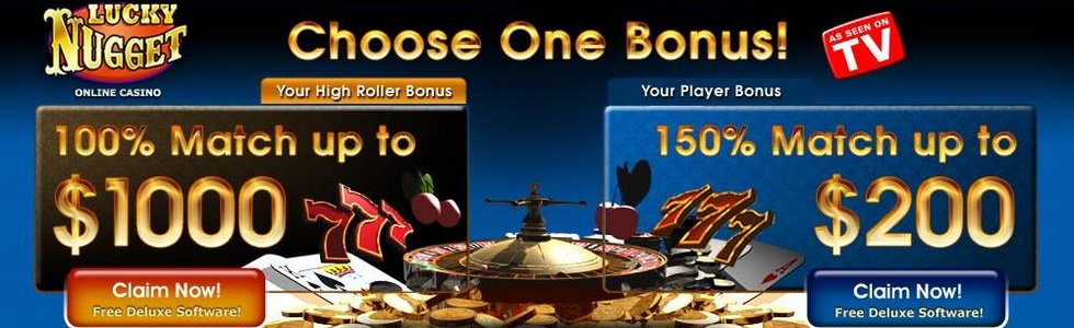 Lucky Nugget Casino - Get 150% Welcome Bonus Worth Up to $200!